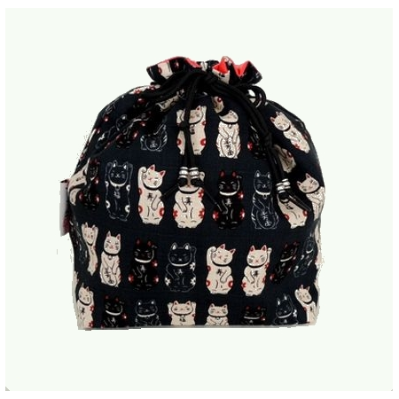 Pochette tissu mannekineko