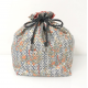 Pochette labyrhinthe or et bleu