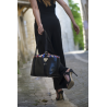 Grand sac cuir- Provence, marine