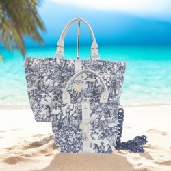 Sac en toile de Jouy