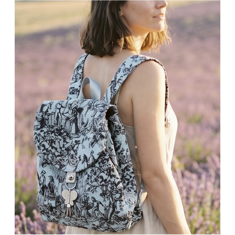 Sac à dos Toile de Jouy - Miyadori-do - Comme les papillons