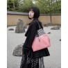 Sac Miyako – Esprit Géométrique, cuir rose