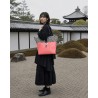 Sac Miyako – Esprit Géométrique, cuir rose