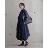 Sac Miyako – Esprit Géométrique, cuir noir