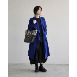 Sac Miyako – Esprit Géométrique, cuir noir
