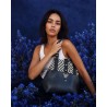 Sac Miyako – Esprit Géométrique, cuir noir