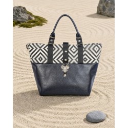 Sac Miyako – Esprit Géométrique, cuir noir