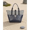 Sac Miyako – Esprit Géométrique, cuir noir