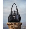 Sac Miyako – Esprit Géométrique, cuir noir