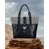 Sac Miyako – Esprit Géométrique, cuir noir