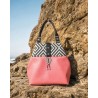 Sac Miyako – Esprit Géométrique, cuir rose