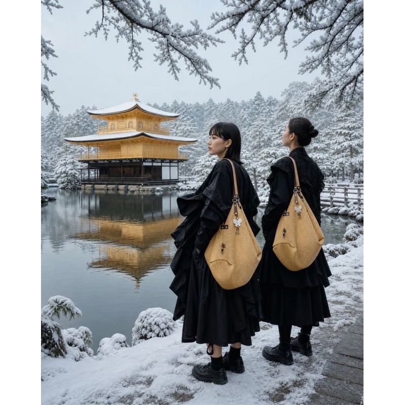 Sac Hana Cuir-Esprit Japon