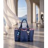 Grand sac cuir- Provence, marine