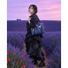 Grand sac cuir- Provence, marine