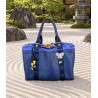 Grand sac cuir- Provence, marine