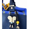 Grand sac cuir- Provence, marine