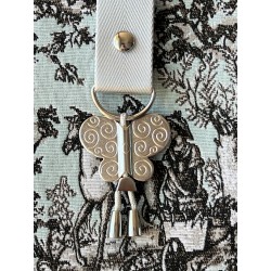 Grand sac cabas Toile de Jouy - Miyadori-do - Comme les papillons