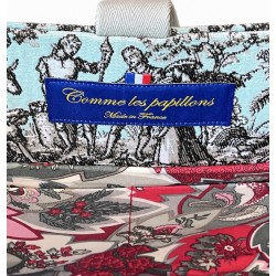 Grand sac cabas Toile de Jouy - Miyadori-do - Comme les papillons