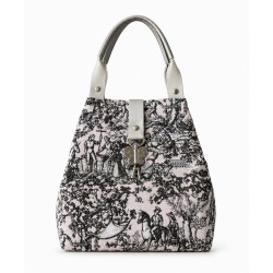 Grand sac cabas Toile de Jouy - Miyadori-do - Comme les papillons