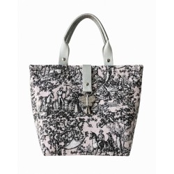Grand sac cabas Toile de Jouy - Miyadori-do - Comme les papillons