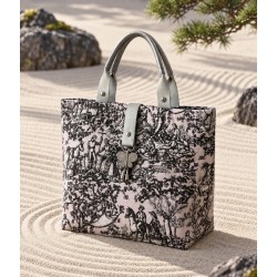 Grand sac cabas Toile de Jouy - Miyadori-do - Comme les papillons