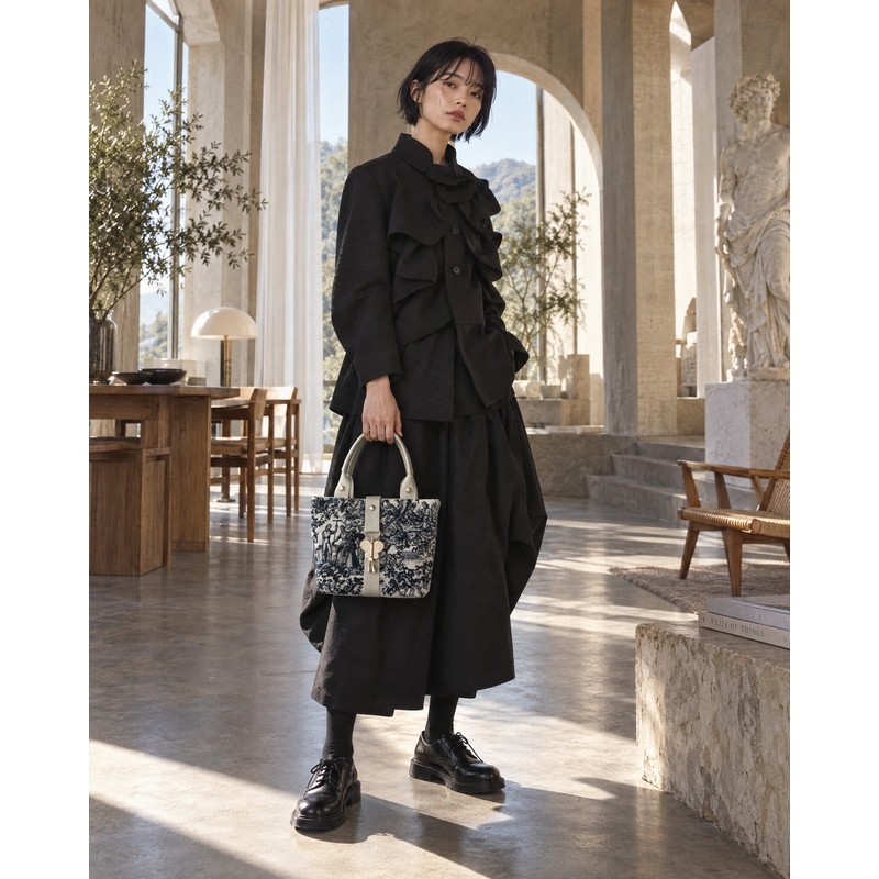 Petit sac Toile de Jouy - Provence - Miyadori-do - Comme les papillons