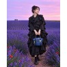 Petit sac cuir bleu marine - Provence - Miyadori-do - Comme les papillons