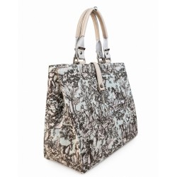 Grand sac cabas Toile de Jouy - Miyadori-do - Comme les papillons