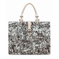 Grand sac cabas Toile de Jouy - Miyadori-do - Comme les papillons
