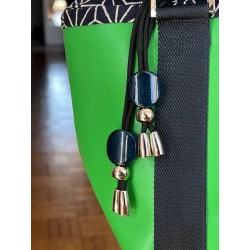 Petit sac cuir vert vif - Japon - Miyadori-do - Comme les papillons