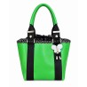 Petit sac cuir vert vif - Japon - Miyadori-do - Comme les papillons