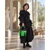 Petit sac cuir vert vif - Japon - Miyadori-do - Comme les papillons