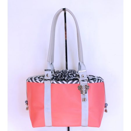 Komachi cuir corail