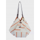 Hana, le sac fleur rayé orange